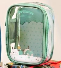 三麗鷗 趴睡系列透明萬用包 大款 娃包 