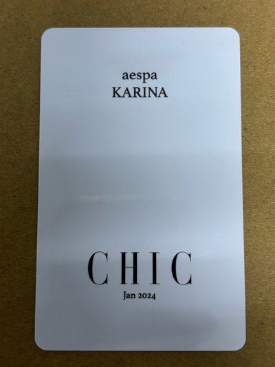 aespa Karina 柚子 雜誌卡 CHIC 雜誌卡柚 柚-153