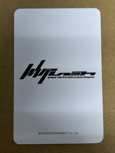 aespa Karina 柚子 Whiplash ms 簽售卡 簽售柚 柚-103