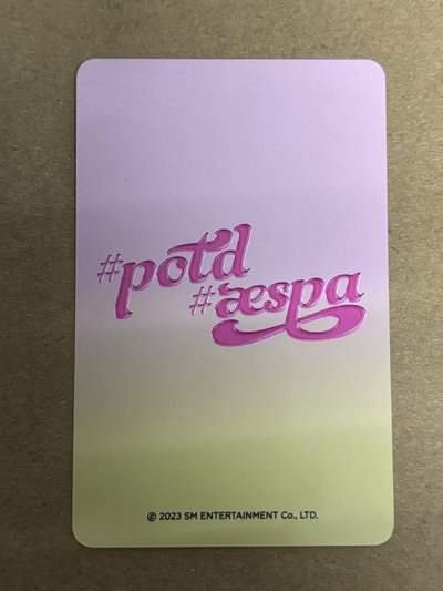 aespa Karina 柚子 #potd展會 周邊卡 紋身貼紙柚 柚-157