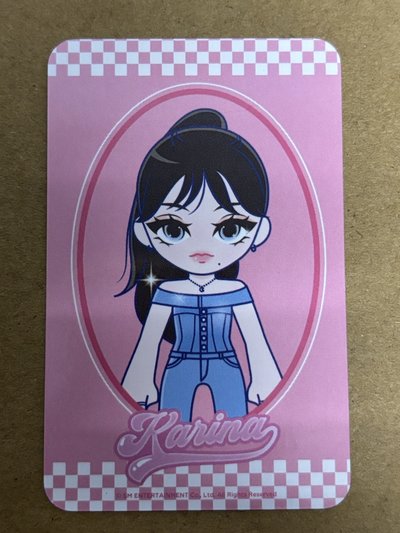 （瑕）aespa Karina 柚子 一巡 周邊卡 日本周邊柚 柚-158