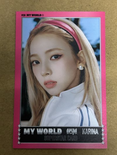 aespa Karina 柚子 MY WORLD 專輯卡 zine spicy柚 柚-161