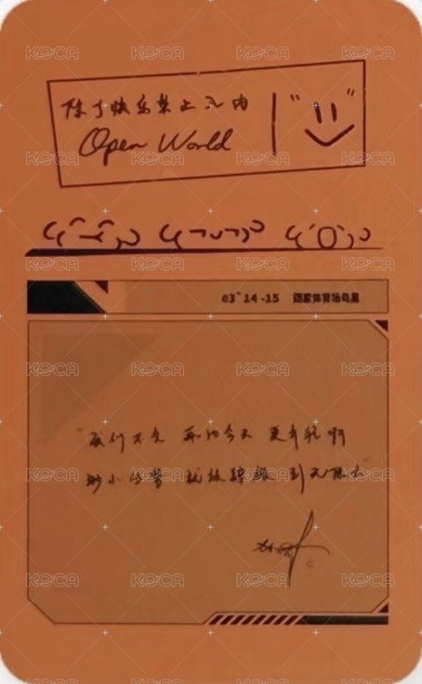 除了快樂禁止入內 鳥巢站 3/15 入場卡 / 場限卡  背面