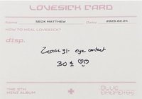 迷五 專輯卡 單封 LOVESICK 小卡