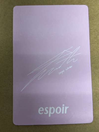 aespa Winter 冬天 代言卡 espoir4.0 冬-78