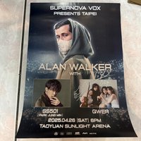 海報 SUPERNDVA VOX PRESENTS TAIPEI拼盤演唱會 親簽海報