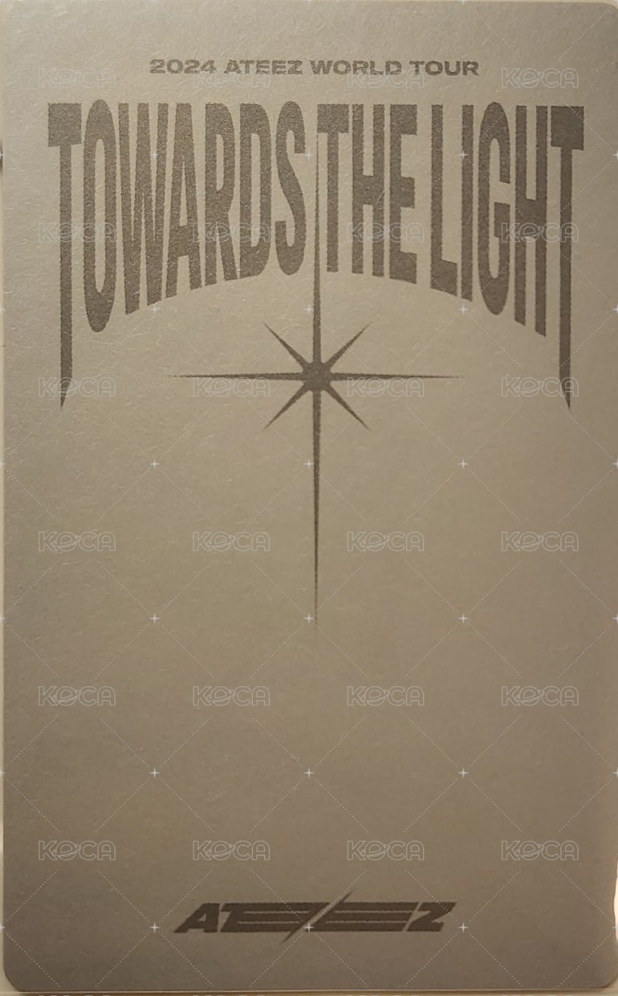 Towards the Light 周邊卡 手燈吊飾卡 背面