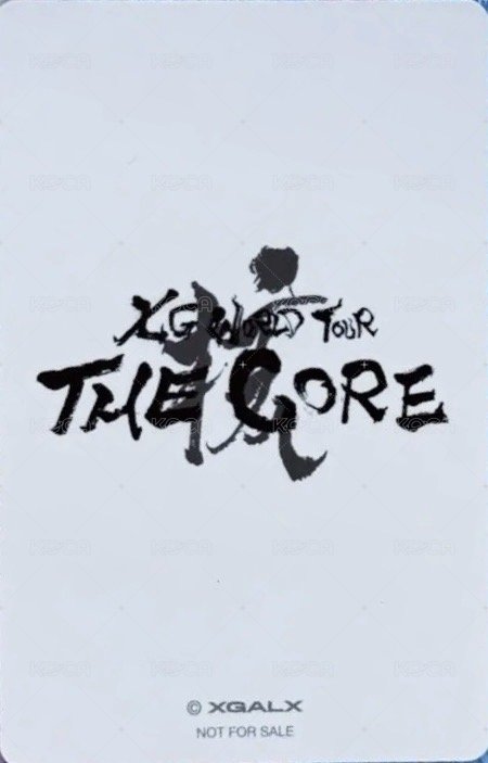 二巡 XG Official Shop 幸運卡  背面