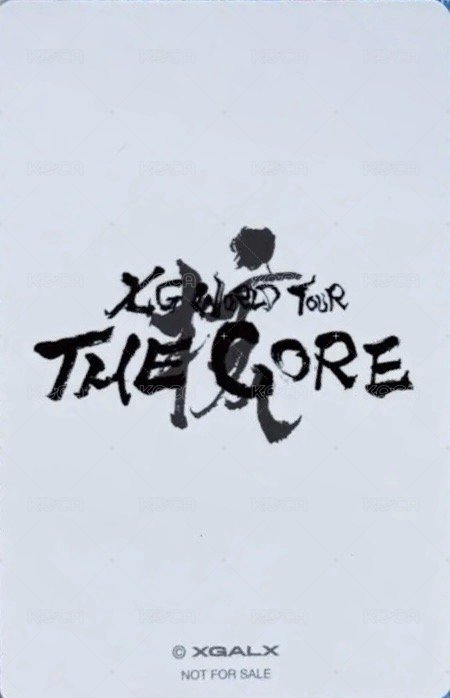 二巡 XG Official Shop 幸運卡  背面