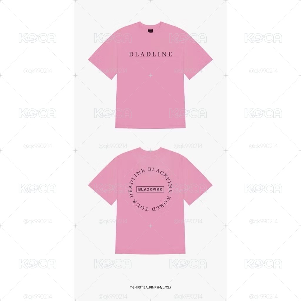 BLACKPINK [DEADLINE] World Tour MD PART.2 ROUND LOGO T-SHIRT