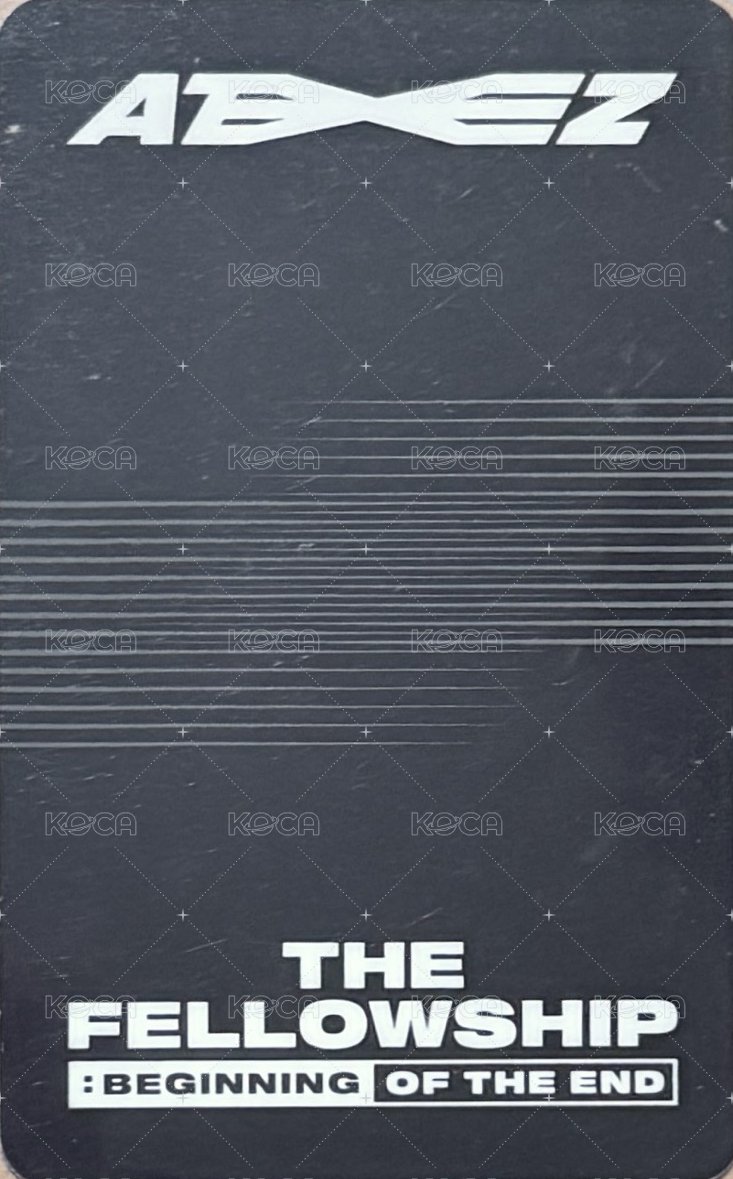 Beginning of the End PROJECTION KEYRING  周邊卡  背面