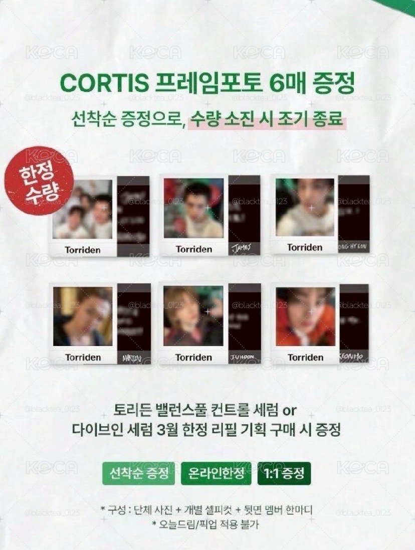 CORTIS Torriden拍立得代言卡一套