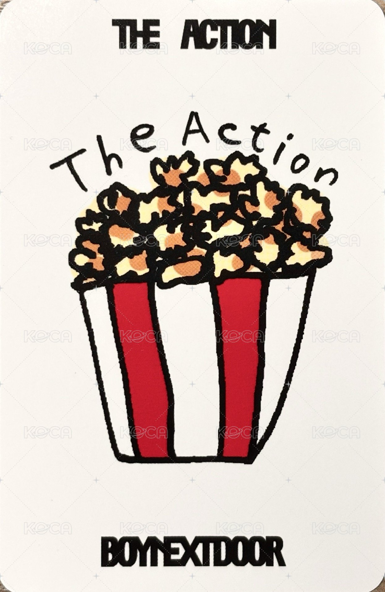 The Action 2.0 打歌卡 音樂銀行 背面