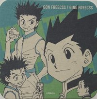 獵人 原畫杯墊 HUNTER X HUNTER 原畫杯墊 第2彈 杯墊 小傑&金