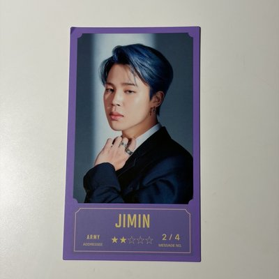 BTS BBC 隨機訊息卡（旻二星）有損