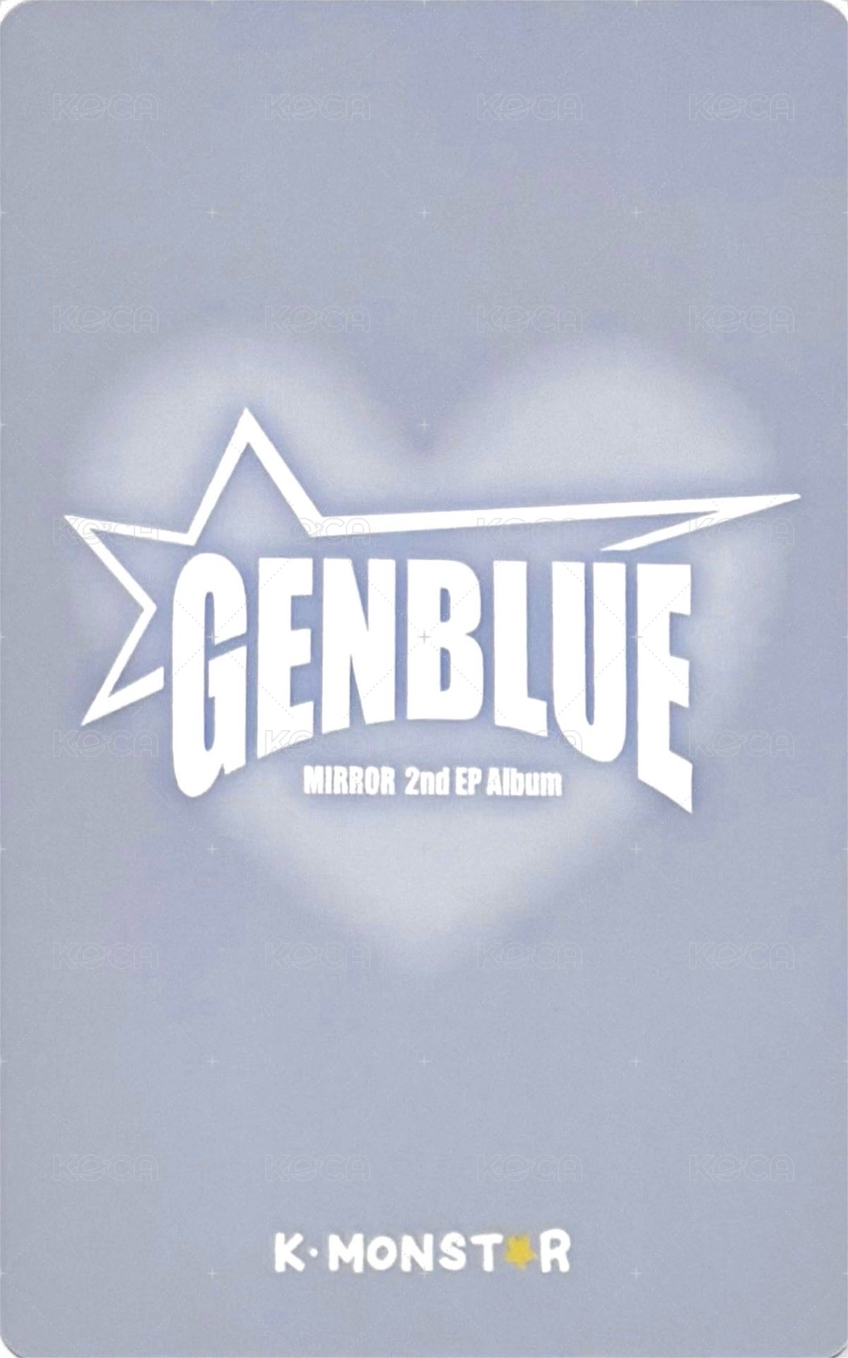 MIRROR km 拍立得合照 簽售卡  背面