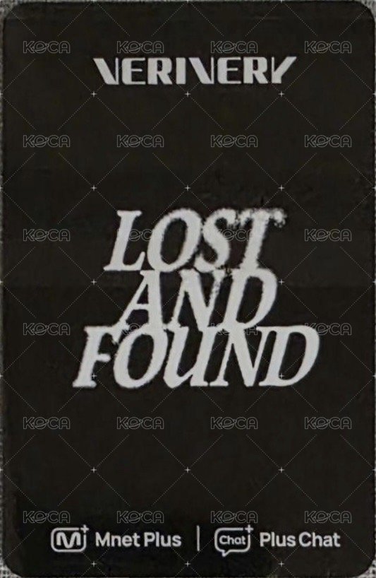 Lost and Found mnet 特典卡 熱狗ver. 背面