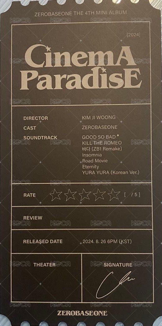 迷四 DIGIPACK Ver. 電影票卡 書籤  背面