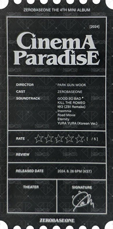 迷四 DIGIPACK Ver. 電影票卡 書籤  背面