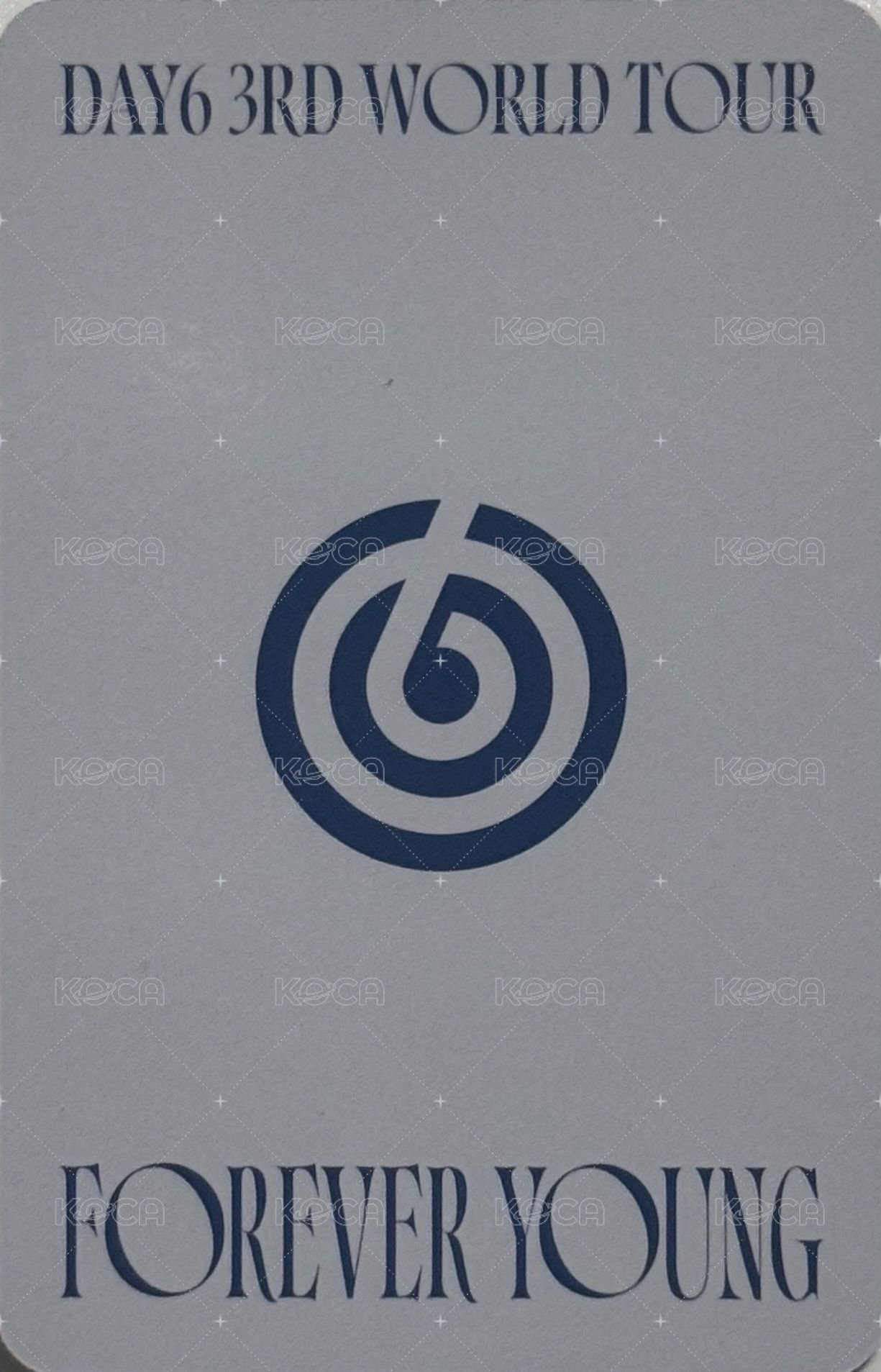 3rd世巡 光州Day2 入場卡 / 場限卡  背面