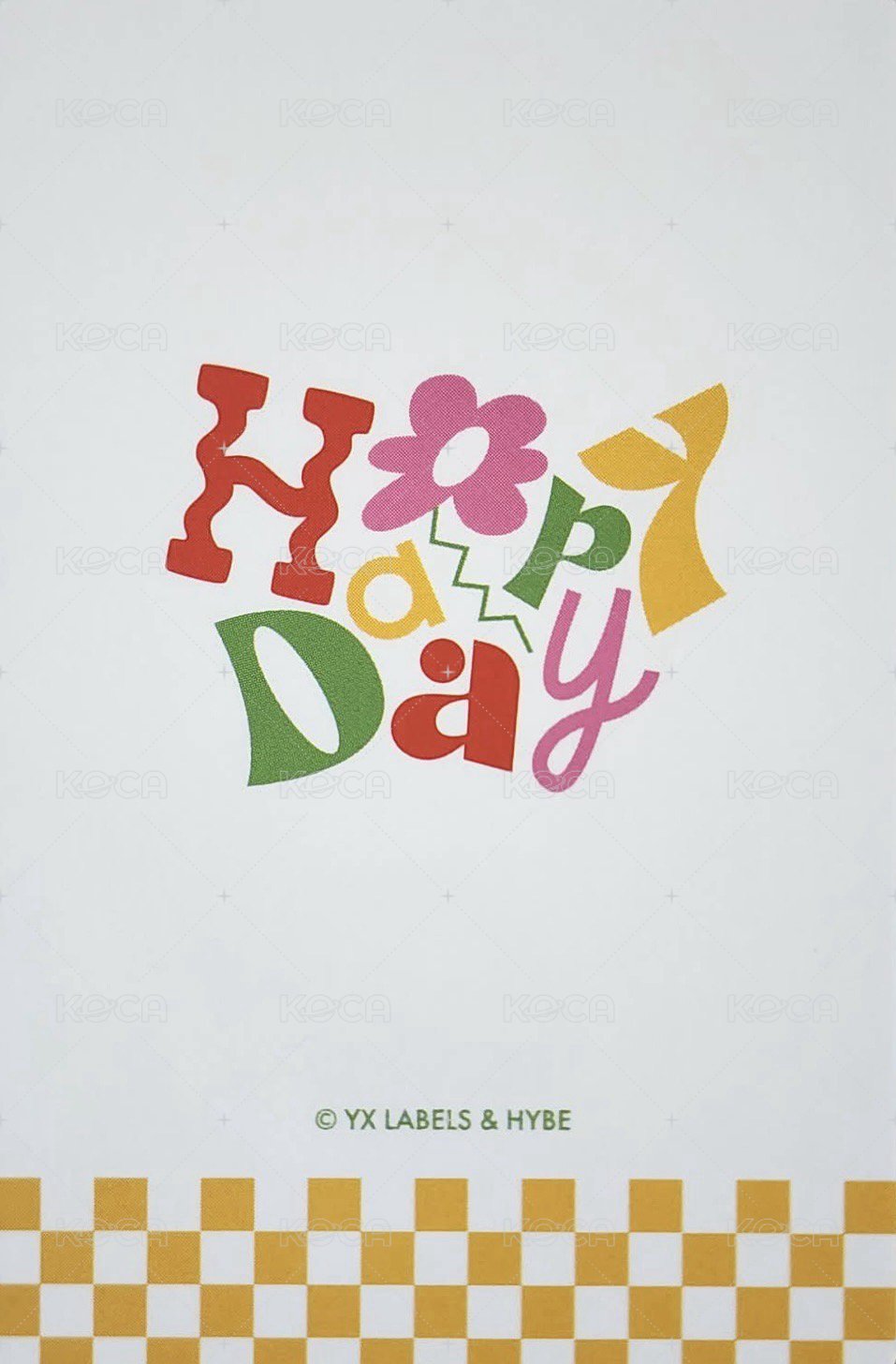 Happy Day  周邊卡 2025~2026 購物袋卡 背面