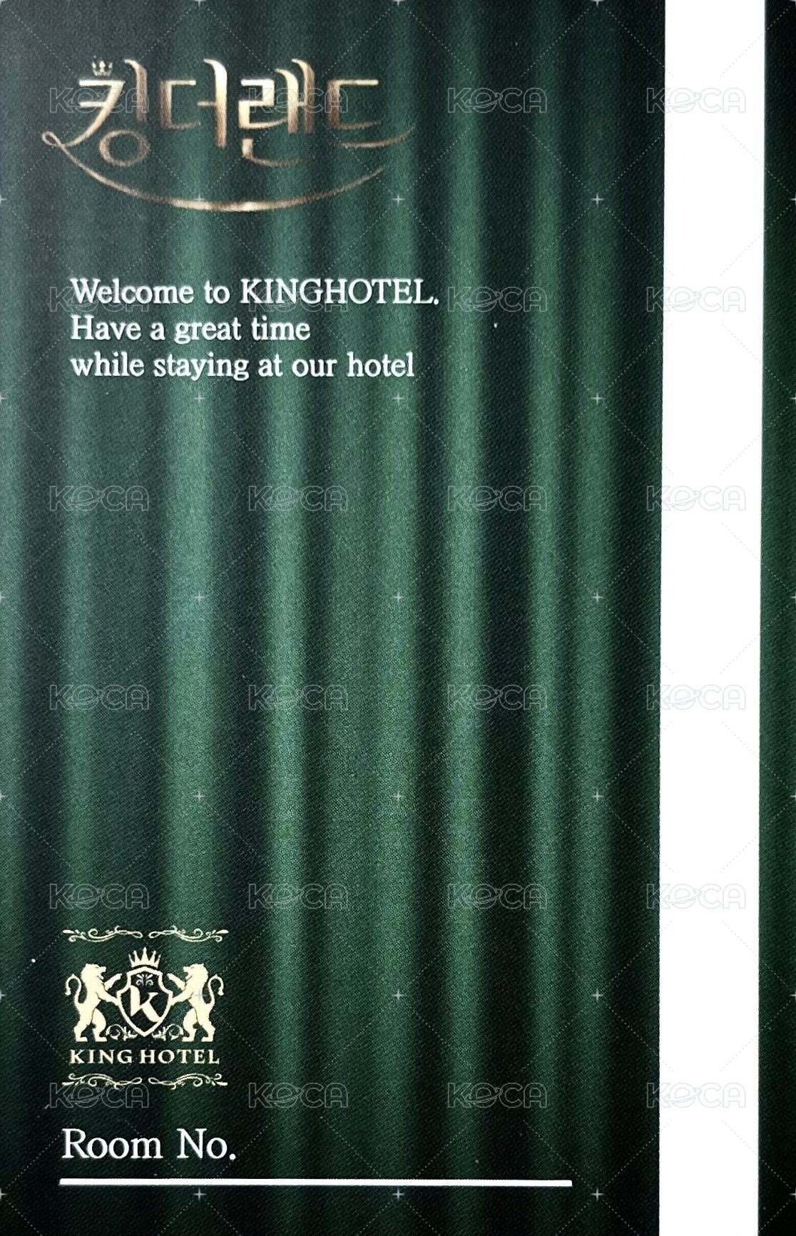 歡迎來到王之國 OST 專輯卡  背面