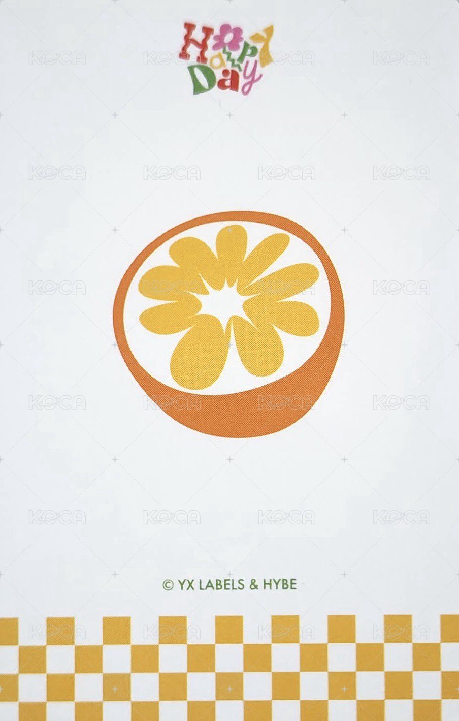 Happy Day  周邊卡 2025~2026 BIRTHDAY KIT卡-5 背面