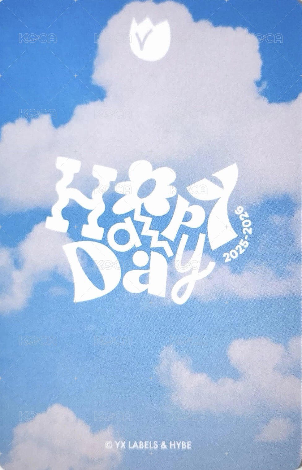 Happy Day  周邊卡 2025~2026 BIRTHDAY KIT卡-1 背面