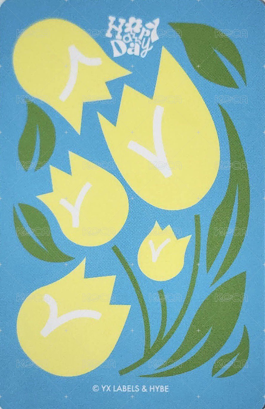 Happy Day  周邊卡 2025~2026 BIRTHDAY KIT卡-2 背面