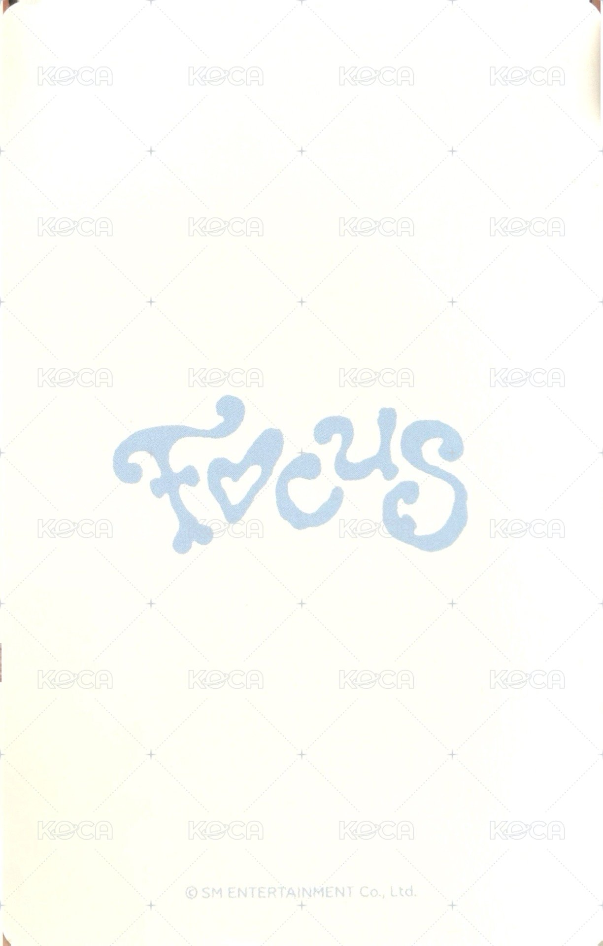 Focus sm showcase 特典卡  背面