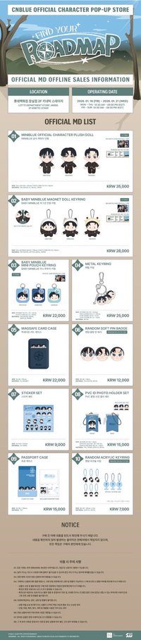 CNBLUE OFFICIAL CHARACTER 'MINIBLUE' MINIBLUE