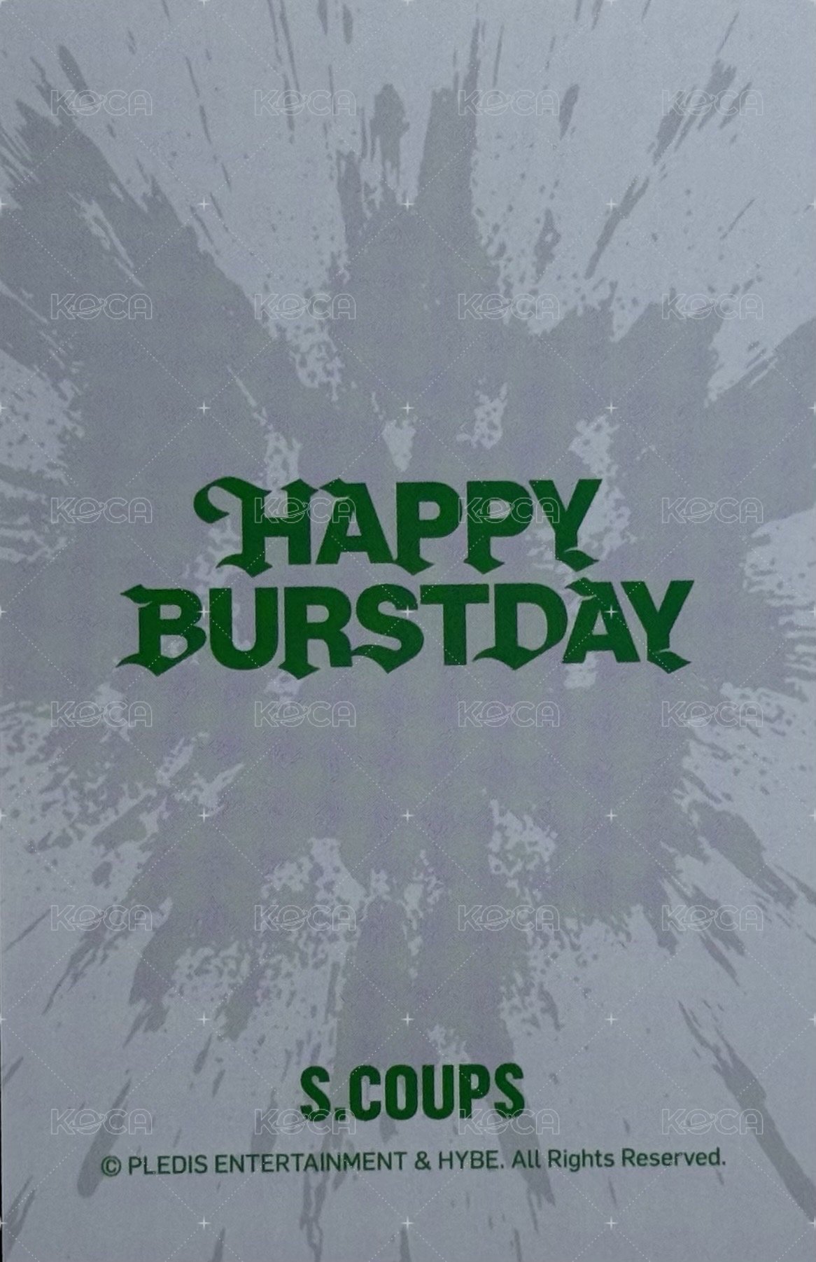 十週年 周邊卡 蠟燭卡 背面