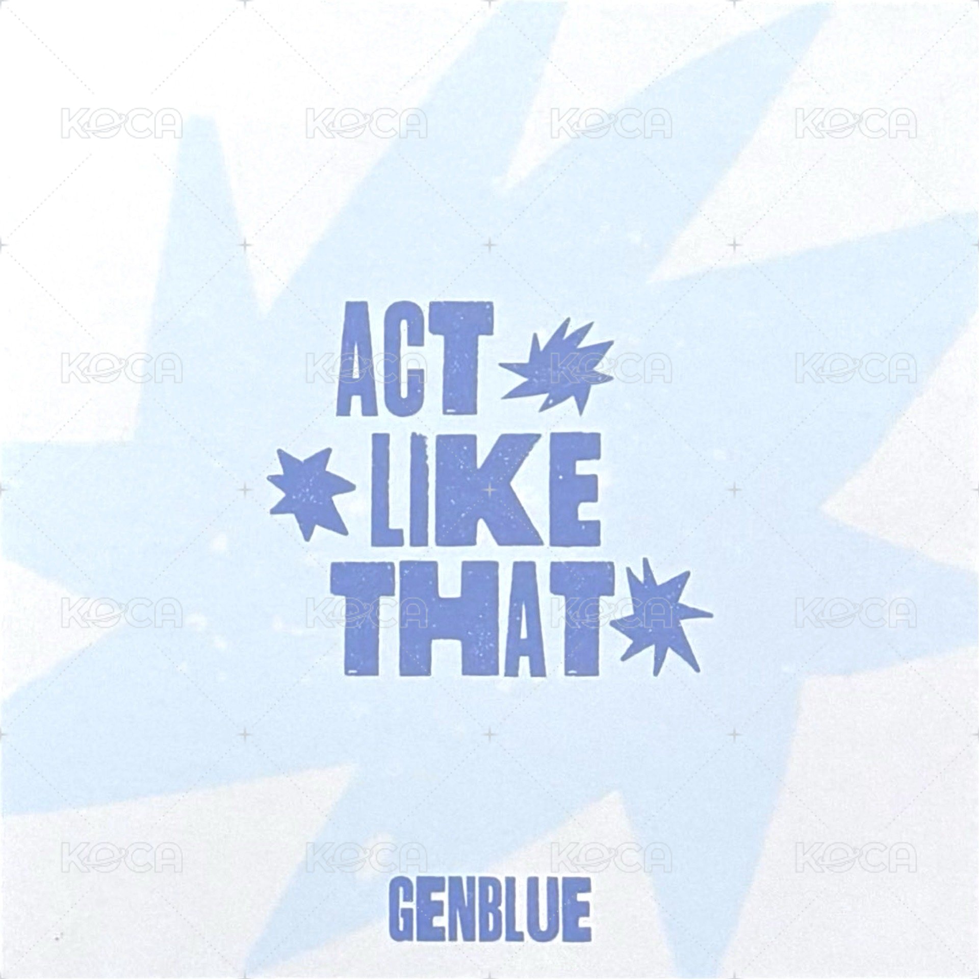 ACT LIKE THAT 明信片  背面