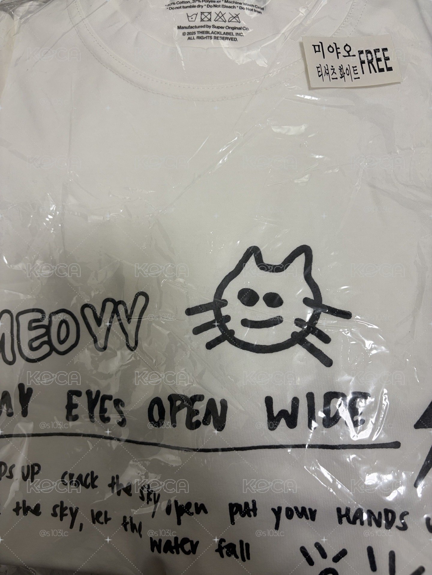  [MY EYES OPEN VVIDE] T-Shirt (Free Size)