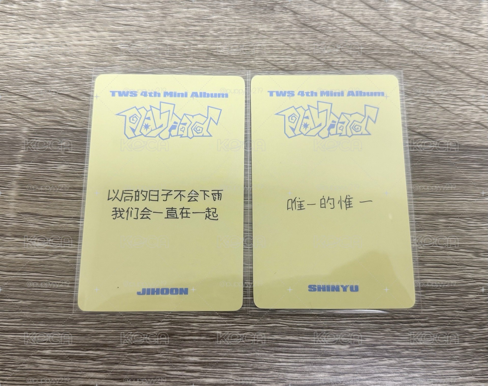 TWS 迷四 一直娛2.0 簽售卡中背 申惟 志薫