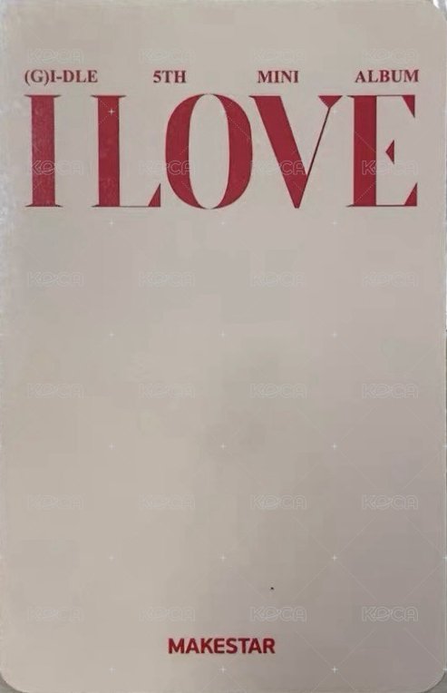 I LOVE ms 2.0 簽售卡  背面