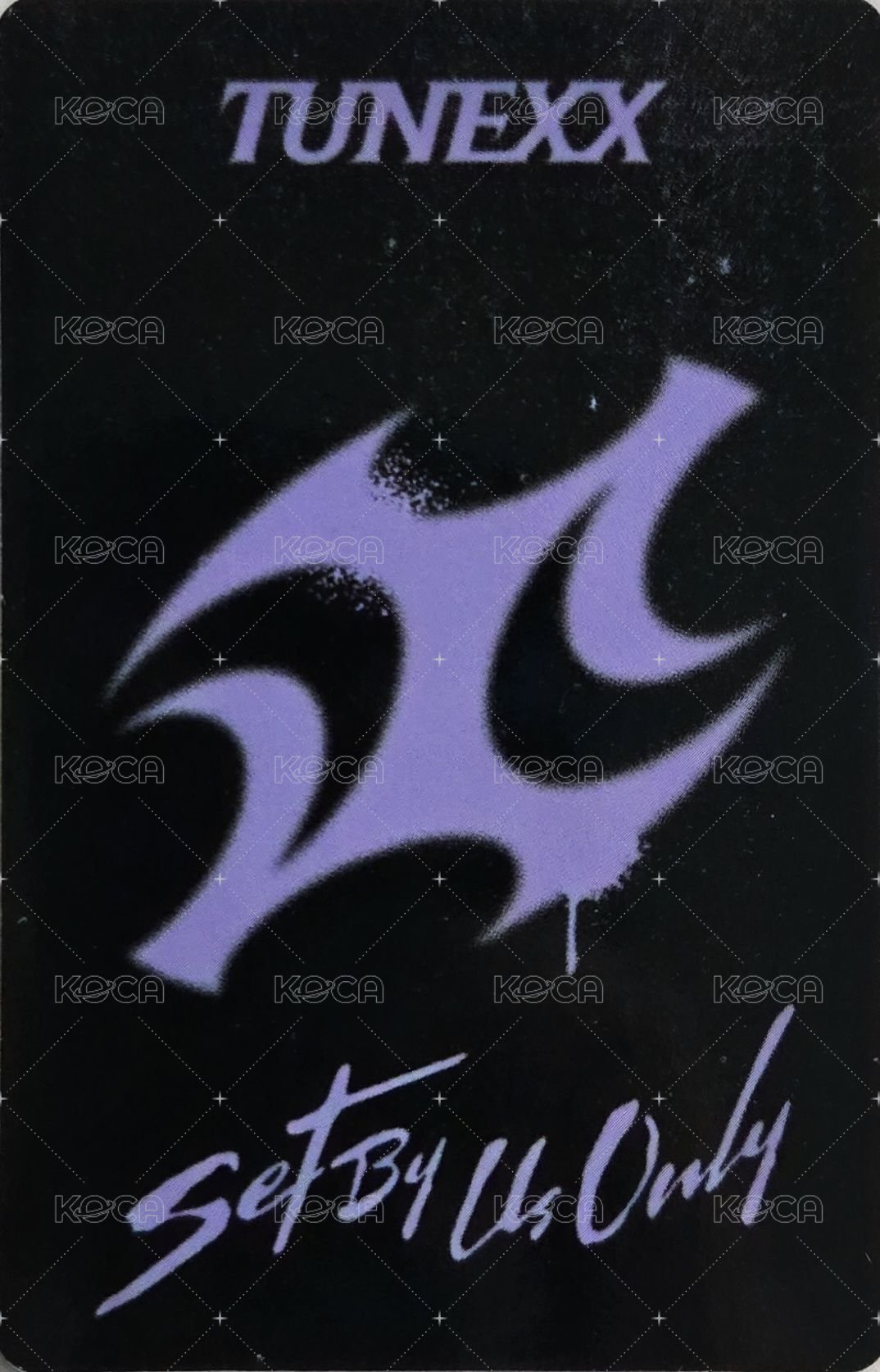 SET BY US ONLY 專輯卡 US ONLY ver. 背面