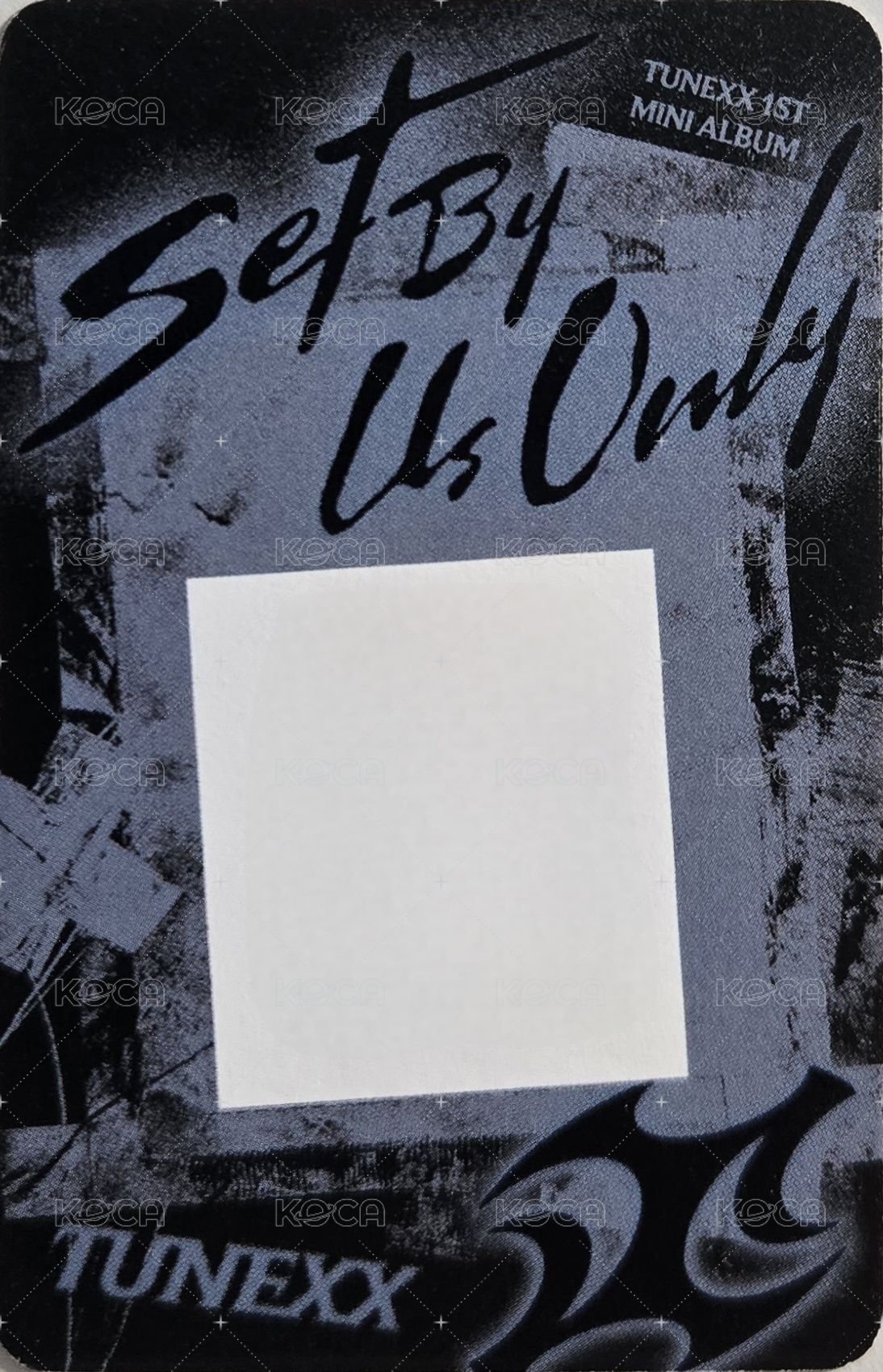 SET BY US ONLY 專輯卡  背面