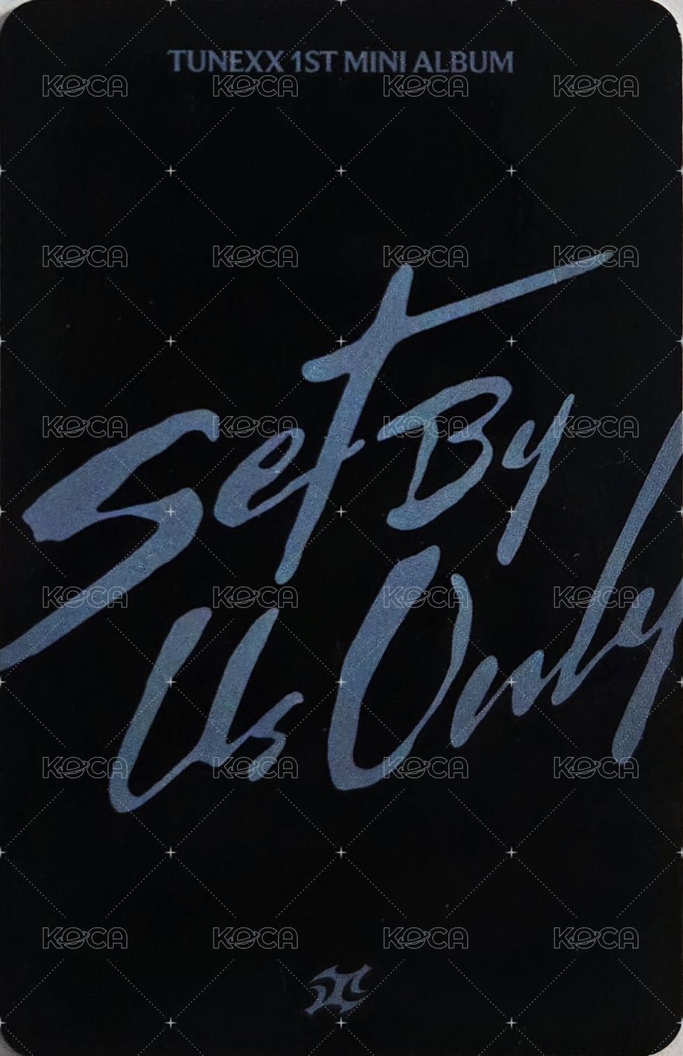 SET BY US ONLY 專輯卡 電子專固卡 背面