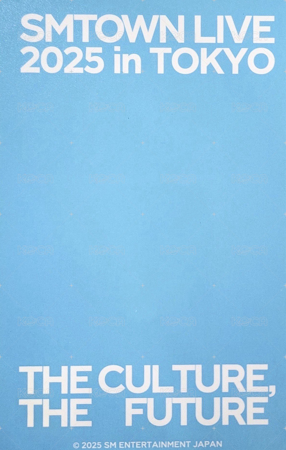 SMT LIVE 2025 東京快閃 滿額卡  背面