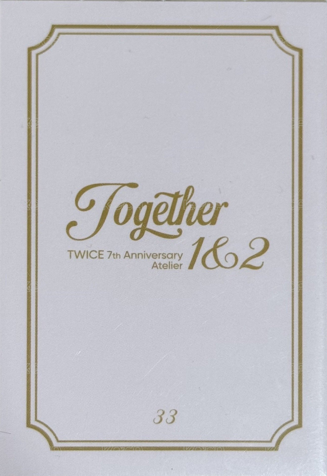 七週年 隨機卡 33 背面