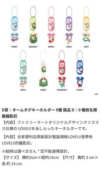 TWICE with FamilyMart 鑰匙圈吊飾 2024聖誕 D賞吊飾