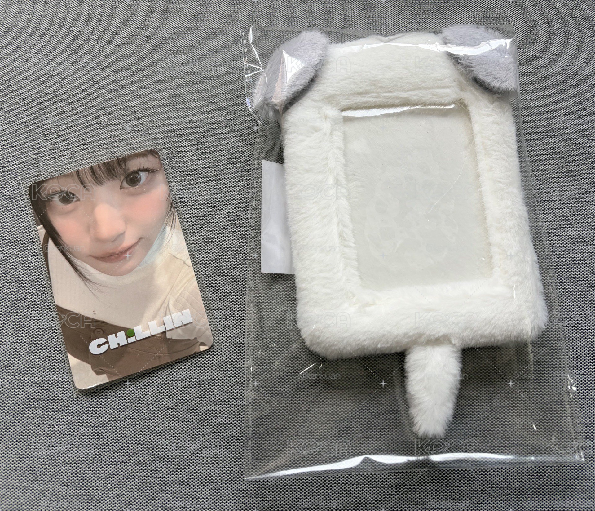 全新丹絨毛卡套+小卡