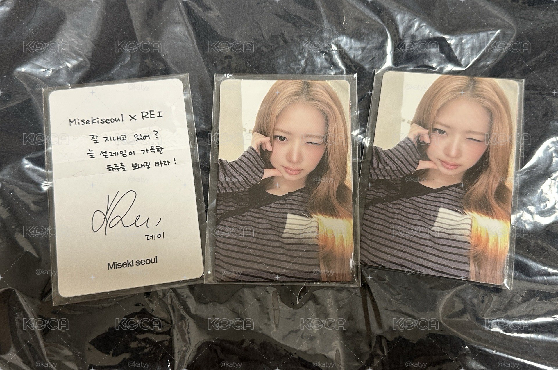 現貨 IVE REI × Misekiseoul 代言卡 
