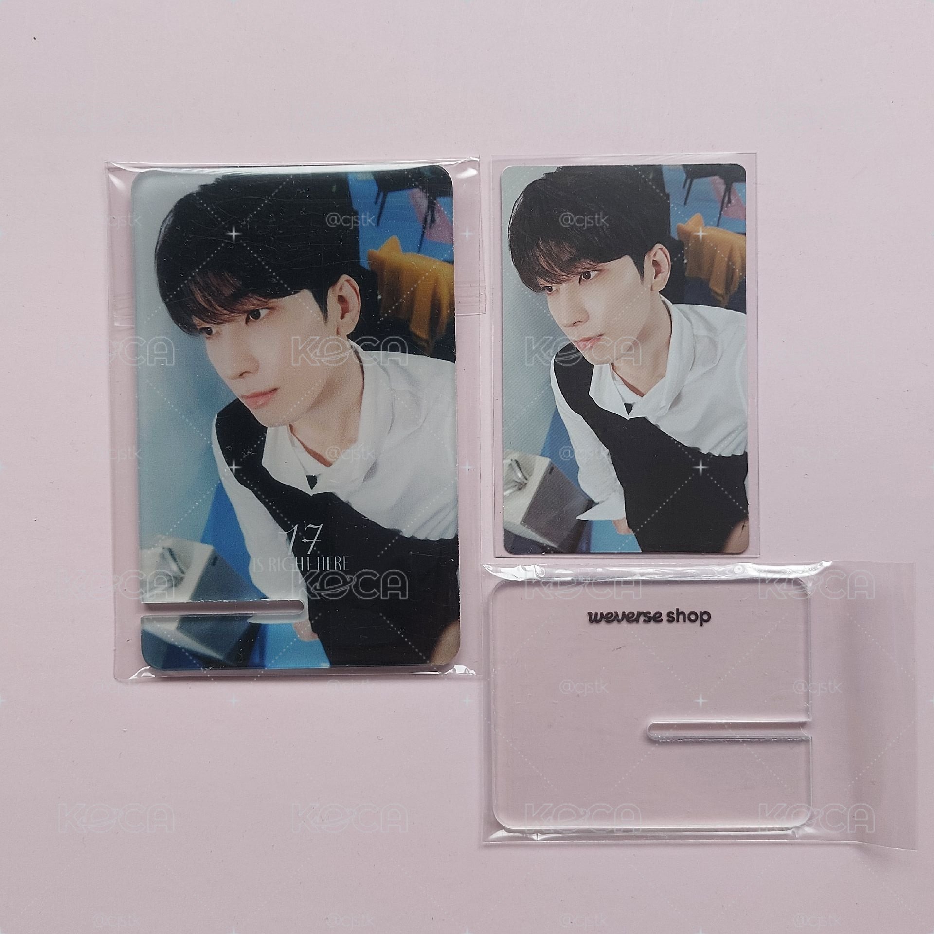圓佑 SEVENTEEN 精選輯 小卡 手機支架