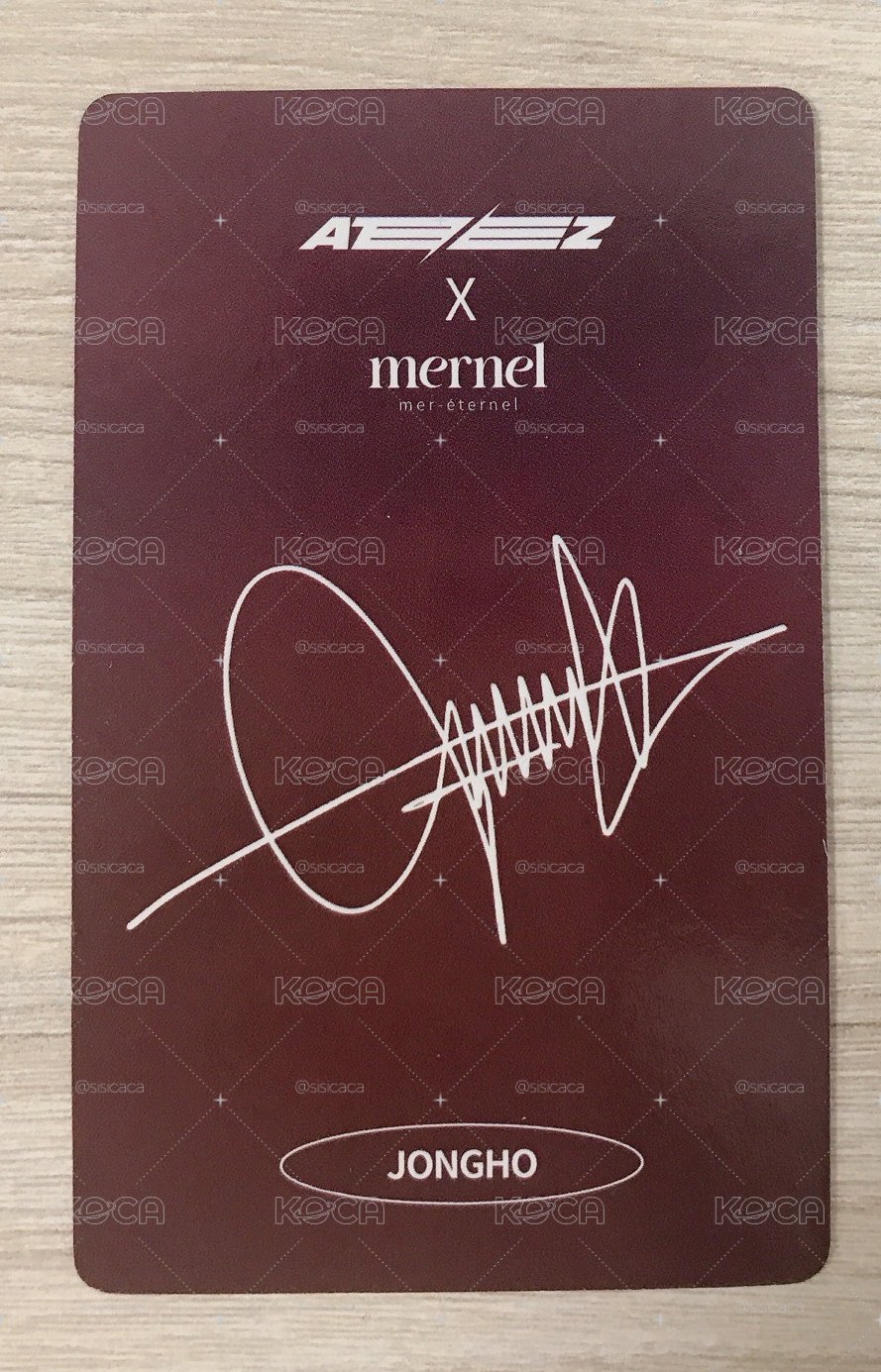 崔鍾浩 MERNEL 代言卡