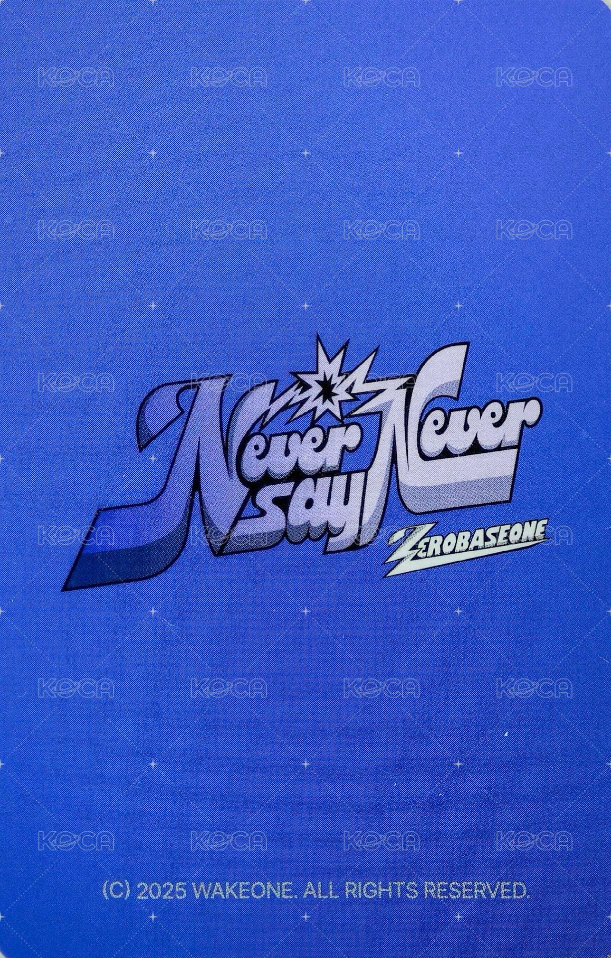 正規一 專輯卡 KEYRING ver. 隨機卡 背面