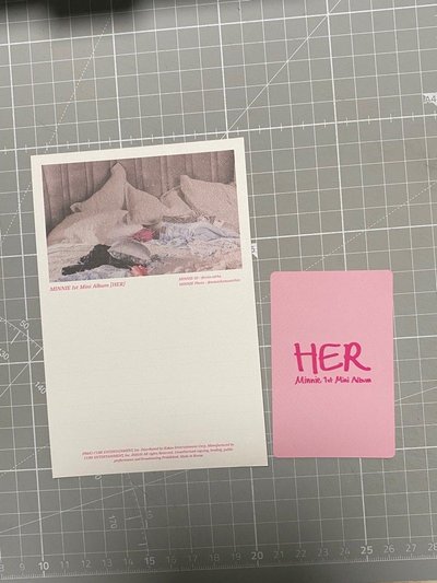 minnie 黑膠專卡+明信片