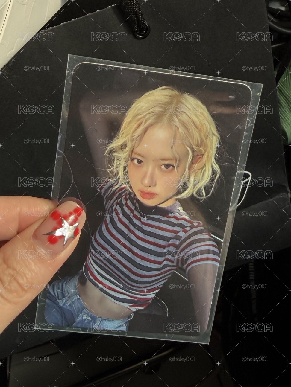 rosie 專輯卡  條紋造型