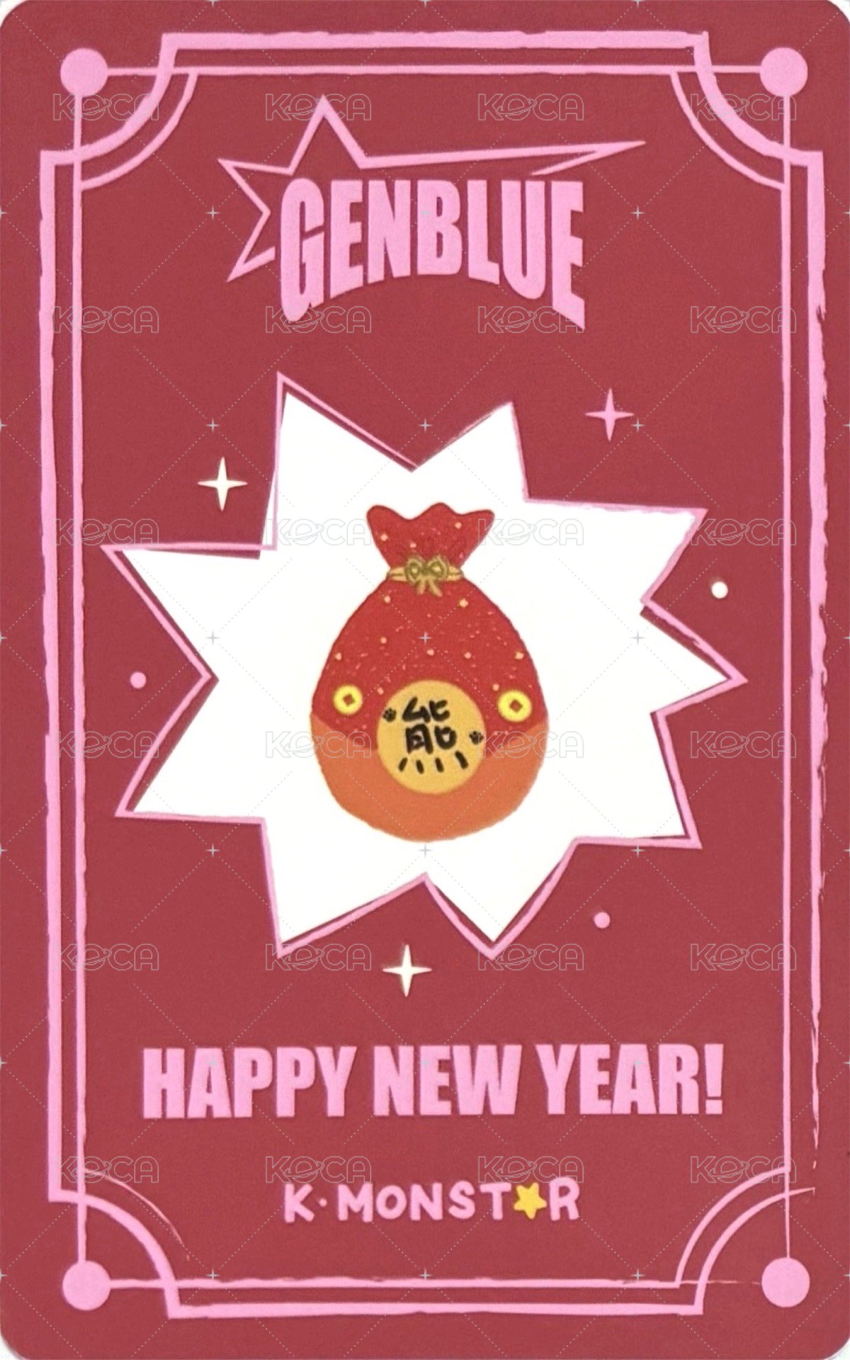 MIRROR km 2.0 線下 簽售卡 暖暖包 ver. 背面